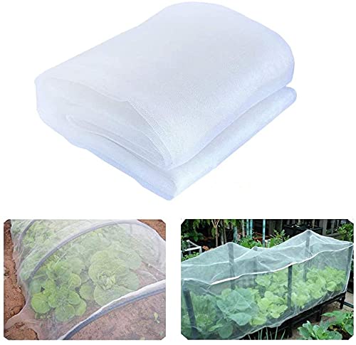 YBB Thickened Garden Barrier Netting - 10'x10' Mosquito & Bird Proof Plant Cover for Fruits, Flowers & Vegetables | Durable Insect Screen for Outdoor Gardening & Hunting Blinds