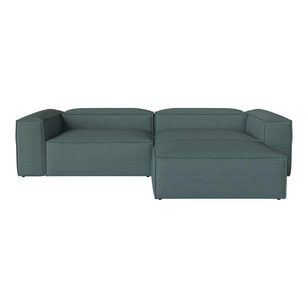 Cosima 2 Seater Sofa with Large Pouf - Modern Living Room Furniture for Small Spaces, Apartment & Lounge Comfort - Perfect for Relaxing, Entertaining & Compact Home Decor
