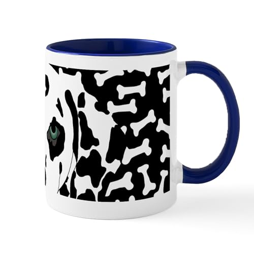 White/Navy Inside - Dalmatian Mug