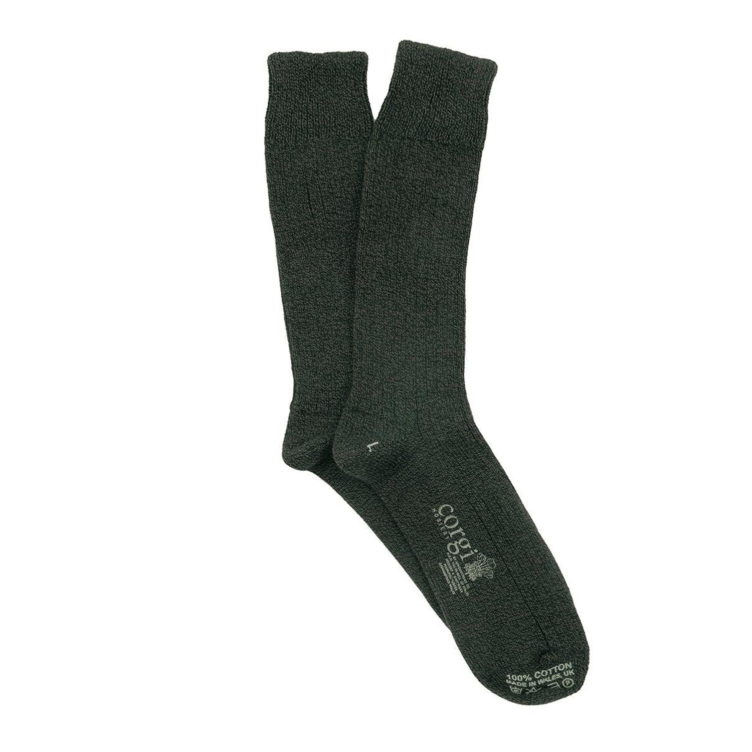 Men's Pure Cotton Marl Boot Socks - Soft & Breathable Hiking Socks for Outdoor Activities, Work & Winter Wear