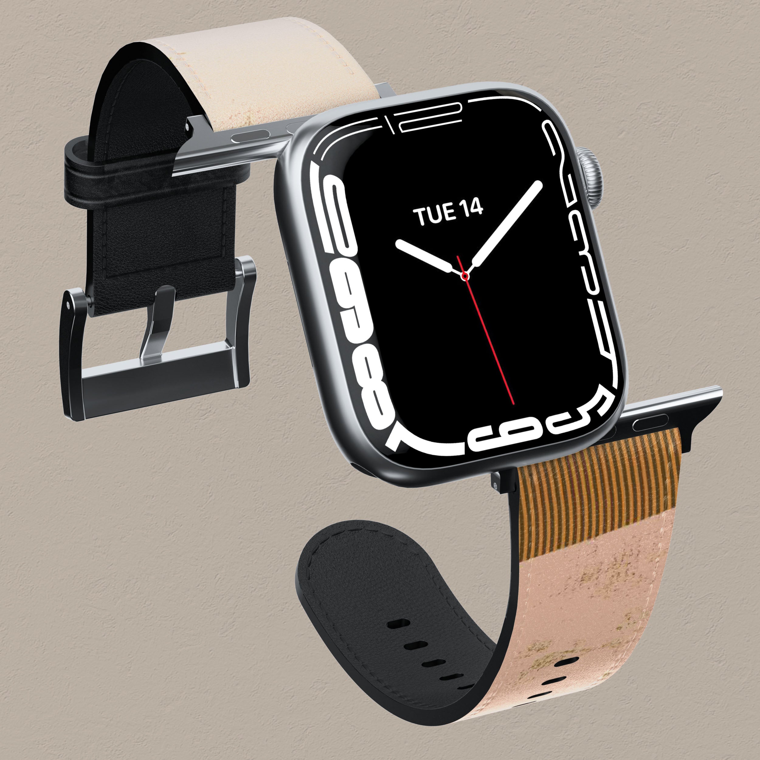 Organic Olive Green Apple Watch Band - Eco-Friendly, Soft & Comfortable for Workouts, Running & Daily Wear