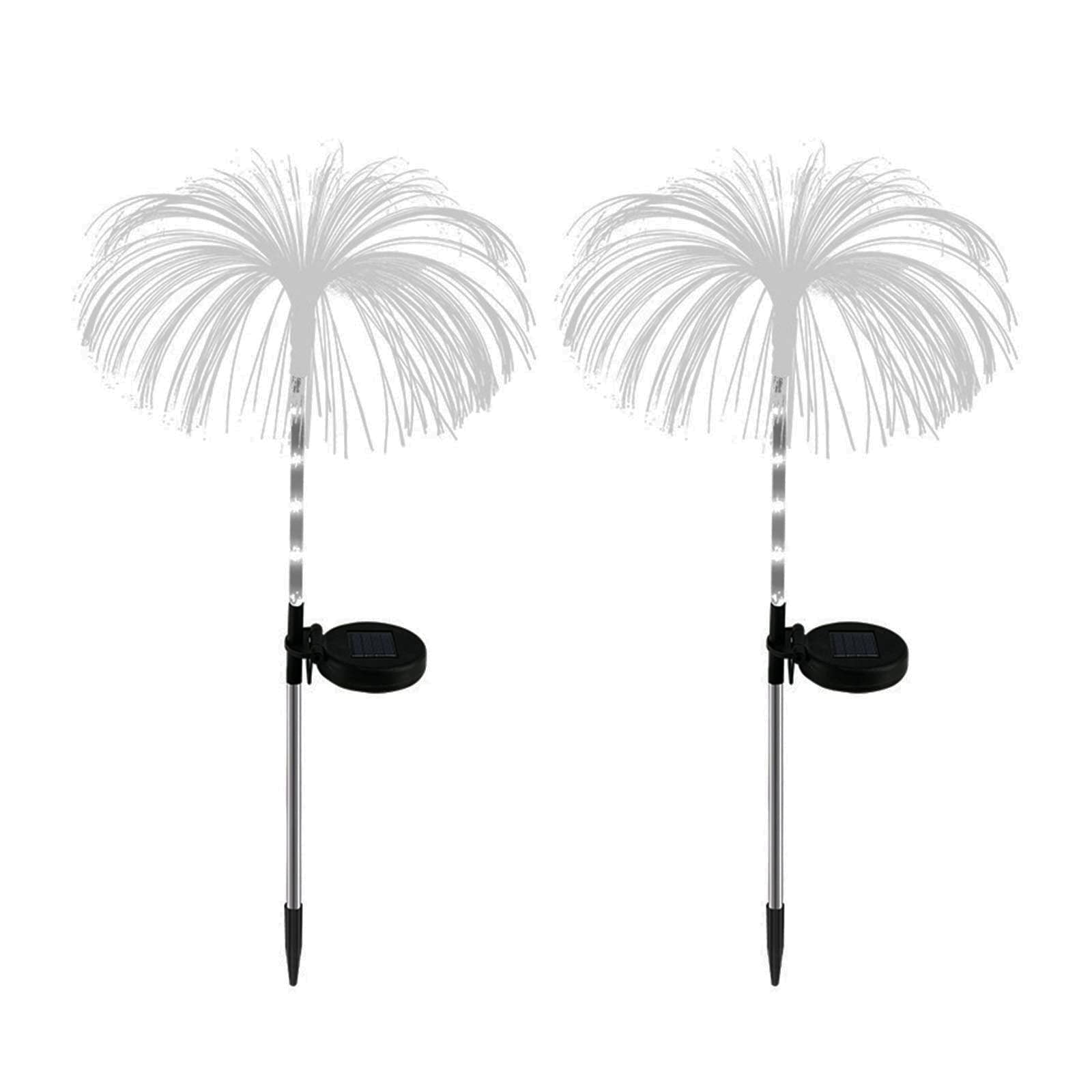 RSTYS Solar Landscape Lights - Waterproof Outdoor Garden Lights with Jellyfish Colorful LED, 2 Pack Plastic & Metal Lawn Lamps for Yard, Pathway, and Patio Decoration | Perfect for Backyard, Garden, and Landscape Lighting at Night