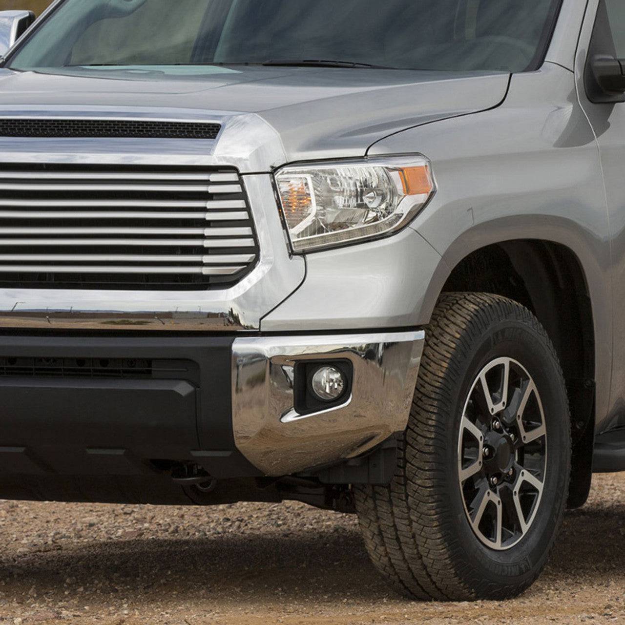 2014-2018 Toyota Tundra H11 LED Fog Lights Kit - Chrome Housing with Clear Lens - Upgrade for Enhanced Visibility in Rain, Fog & Night Driving