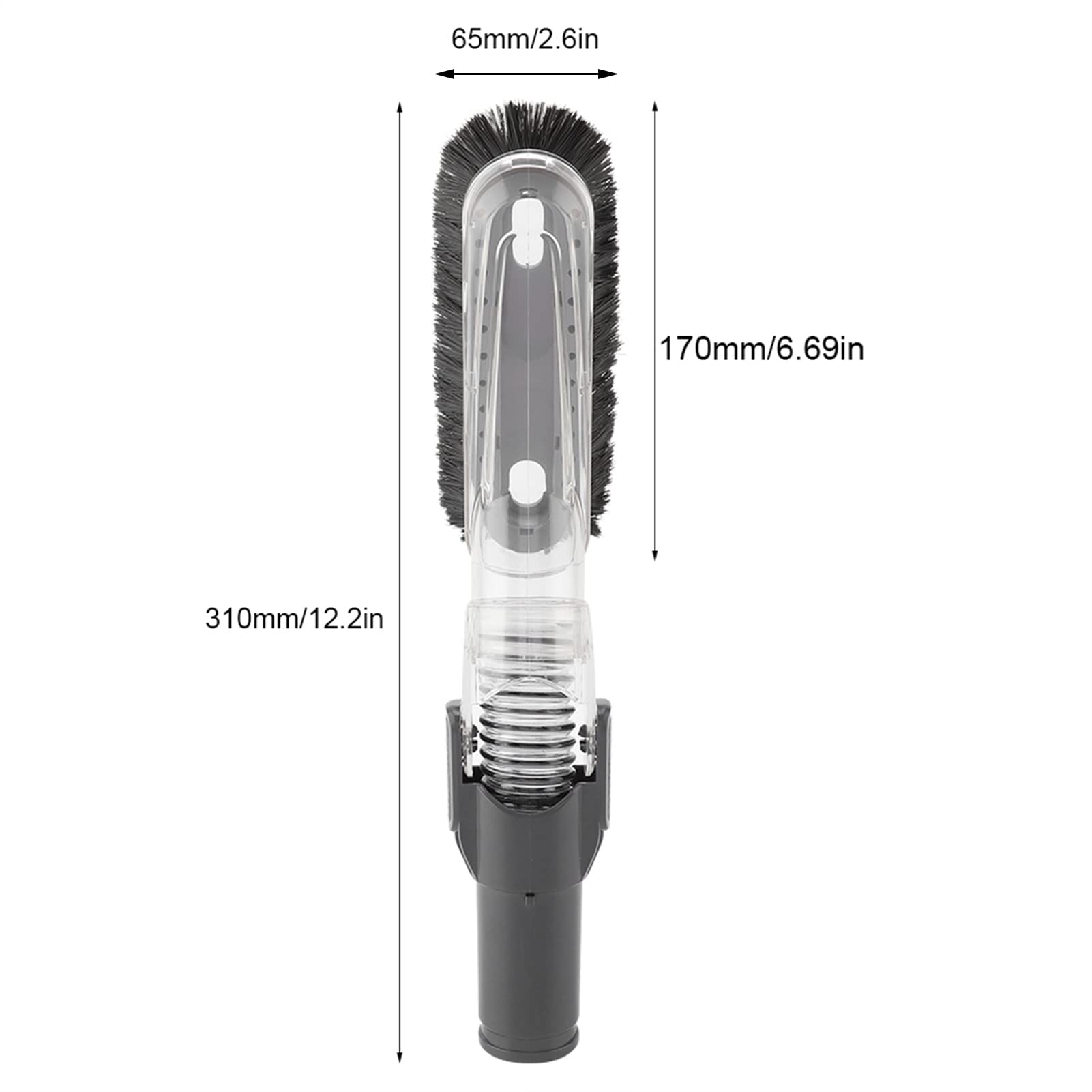 Fdit Soft Vacuum Dusting Brush with 35mm-32mm Adapter - Multi-Angle Cleaning Brush for Furniture, Ceiling & Hard-to-Reach Areas - Perfect Vacuum Cleaner Attachment for Home & Office Cleaning