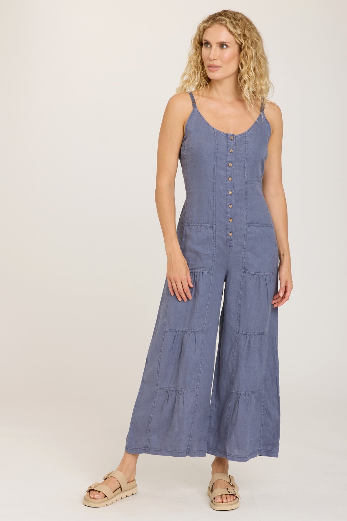 Macauley Crop Jumpsuit for Women - Stylish Summer Romper with Short Sleeves | Perfect for Beach Vacation, Music Festival & Casual Outings
