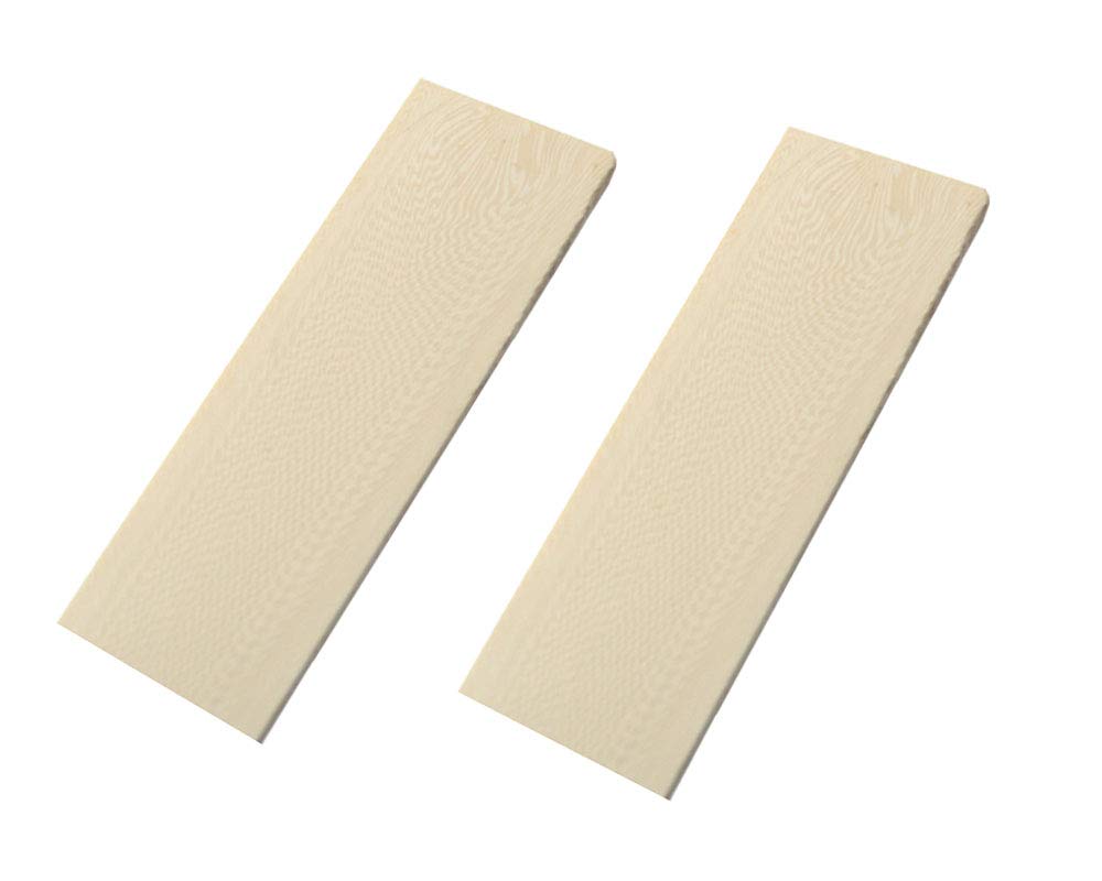 2pcs Milky White Resin Knife Handle Scales - DIY Knife, Sword & Gun Making Supplies - Perfect for Custom Handles, Grip Upgrades & Craft Projects