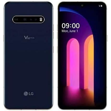 LG V60 ThinQ 5G Smartphone 128GB Classy Blue - AT&T Unlocked, Fast 5G Connectivity, Dual Screen Compatible - Perfect for Streaming, Gaming & Productivity