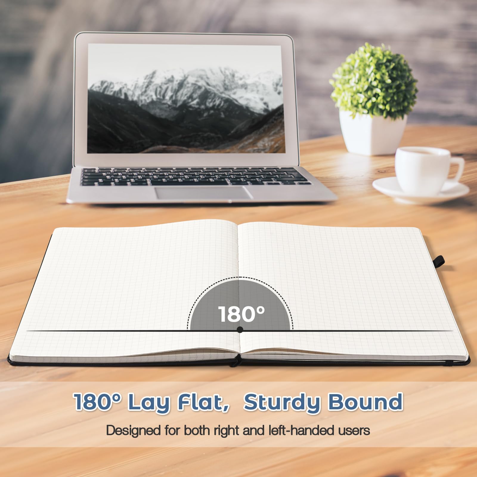 Premium Hardcover Graph Paper Notebook 8.5