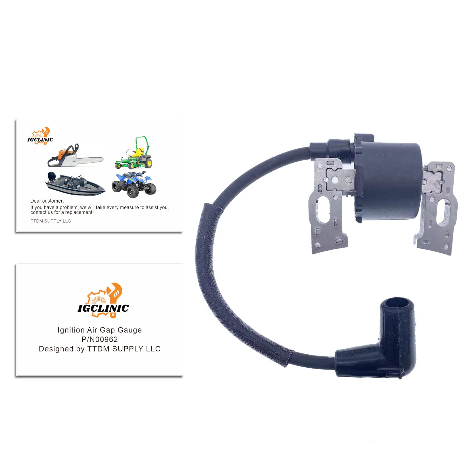 Honda GCV520 GCV530 GXV530 Ignition Coil Replacement - Compatible with Part 30550-Z0A-033#2 - Perfect for Lawn Mowers, Generators & Small Engines