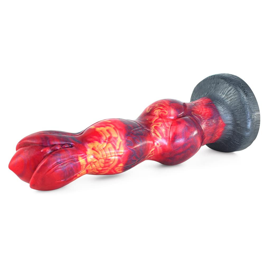 Premium Liquid Silicone Alien/Fido Dildo with Strong Suction Cup - BeHorny Adult Sex Toy for Solo Play & Couples Fantasy | Waterproof, Body-Safe & Easy to Clean for Bedroom, Shower & Travel Use