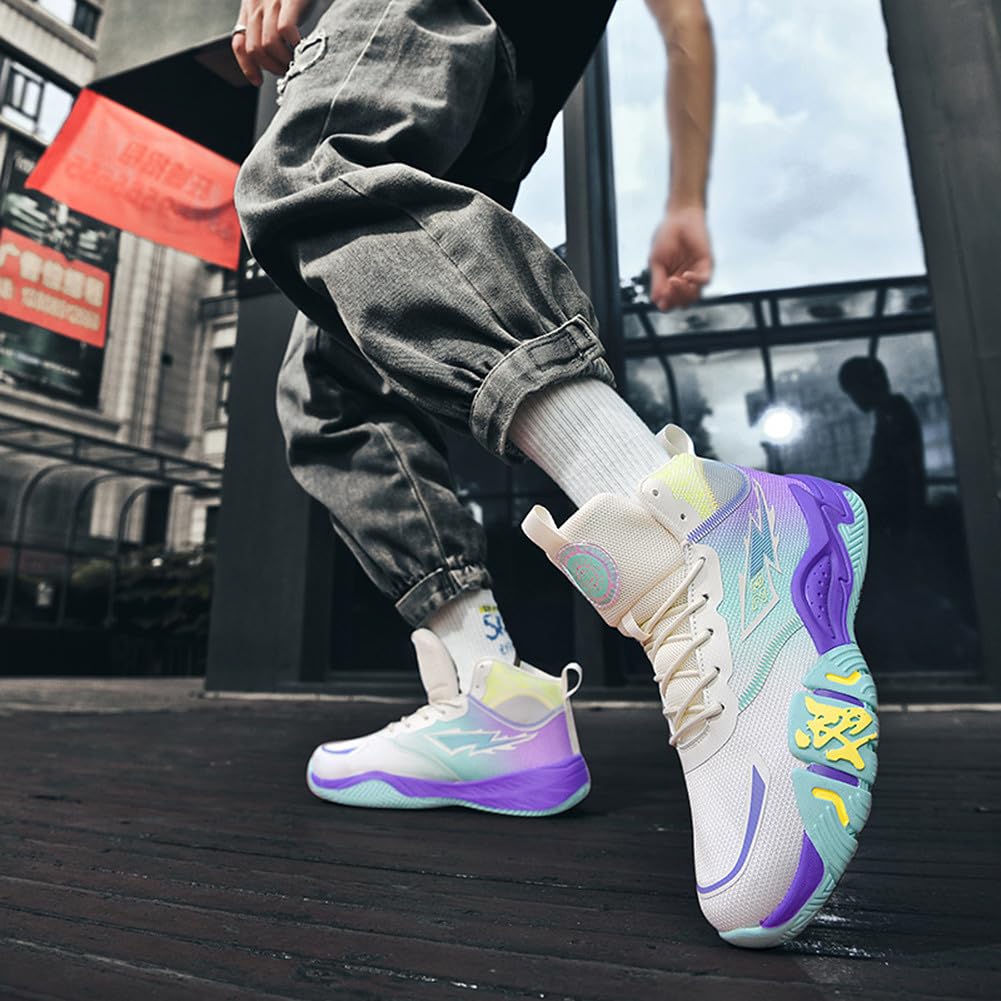YAXE Unisex High Top Sneakers - Fashionable Running, Tennis & Basketball Shoes for Men & Women - Perfect for Sports, Gym Workouts & Casual Street Style