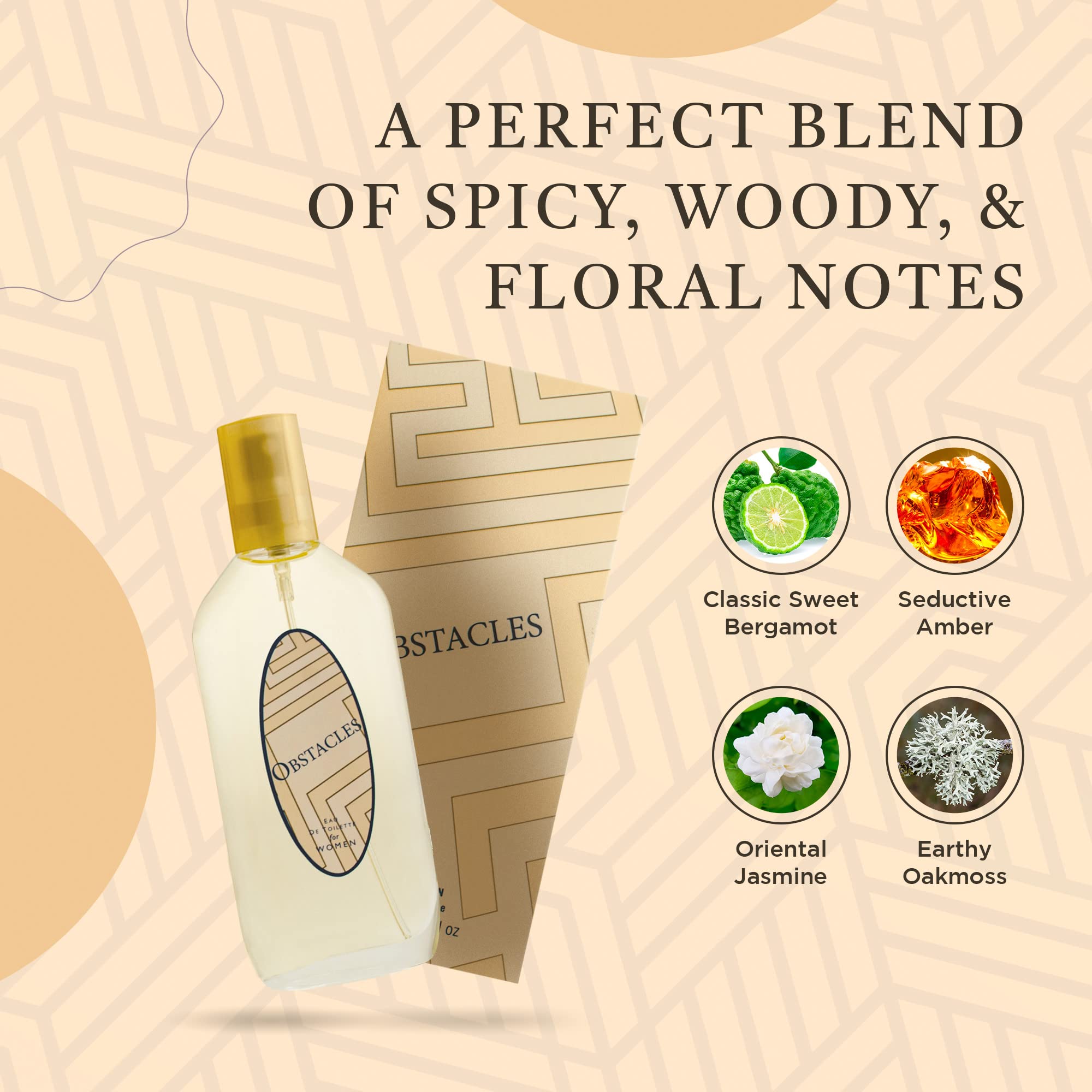 American Collection Women's Perfume - Inspired by Obsession - Vanilla, Amber, Jasmine & Oakmoss Eau de Parfum (2.75 fl oz / 80ml) - Warm Spicy Sensual Fragrance for Date Night & Evening Events