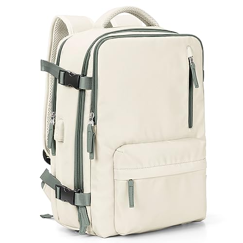Beige With Green