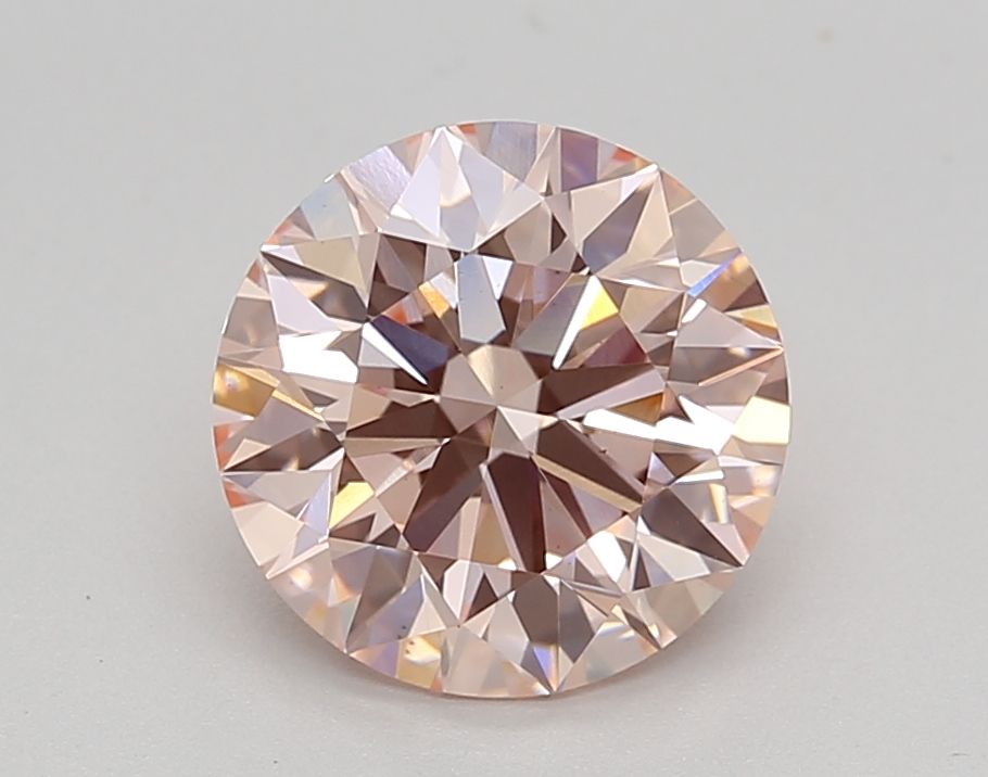 2.04 Carat Round Cut Fancy Pink Diamond Ring - Elegant Engagement & Wedding Jewelry for Women - Perfect for Anniversaries, Proposals & Special Occasions