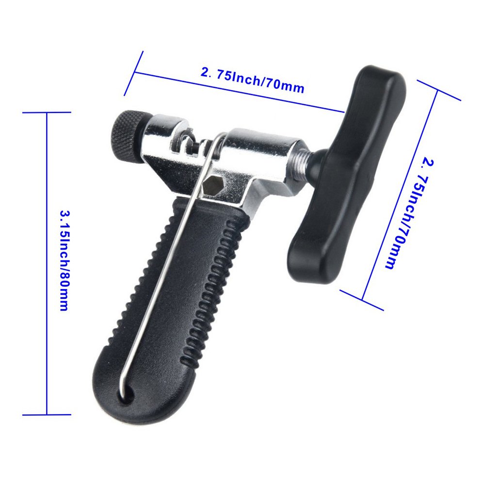 **Universal Bike Chain Tool with Chain Hook - Road & Mountain Bicycle Chain Repair Kit, Splitter Cutter Breaker for Easy Chain Removal & Installation - Perfect for DIY Bike Maintenance & On-the-Go Repairs**
