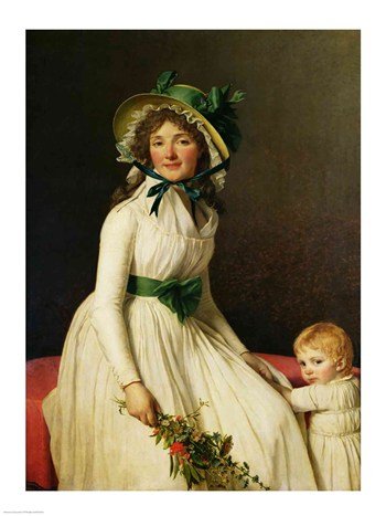 Jacques-Louis David Madame Pierre Seriziat Poster 18x24 - Home & Office Decor