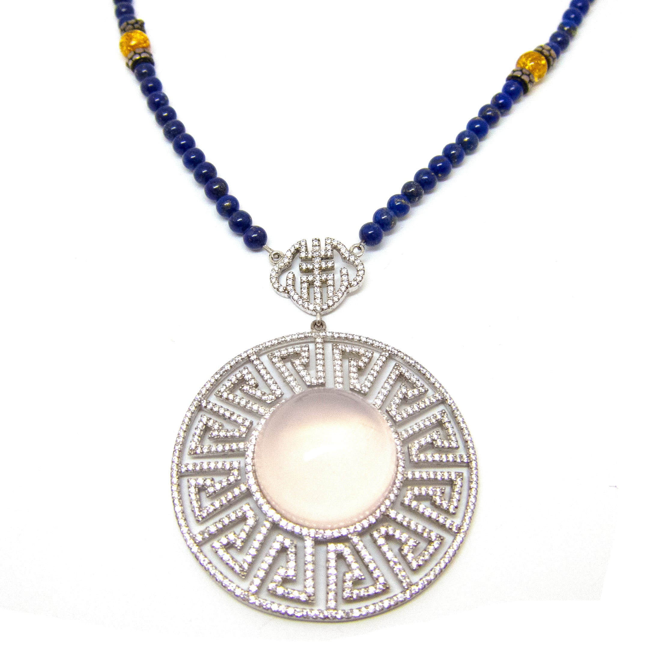 925 Sterling Silver Rose Quartz Pendant Necklace for Women - Elegant Healing Crystal Jewelry for Gifts, Meditation & Spiritual Wellness
