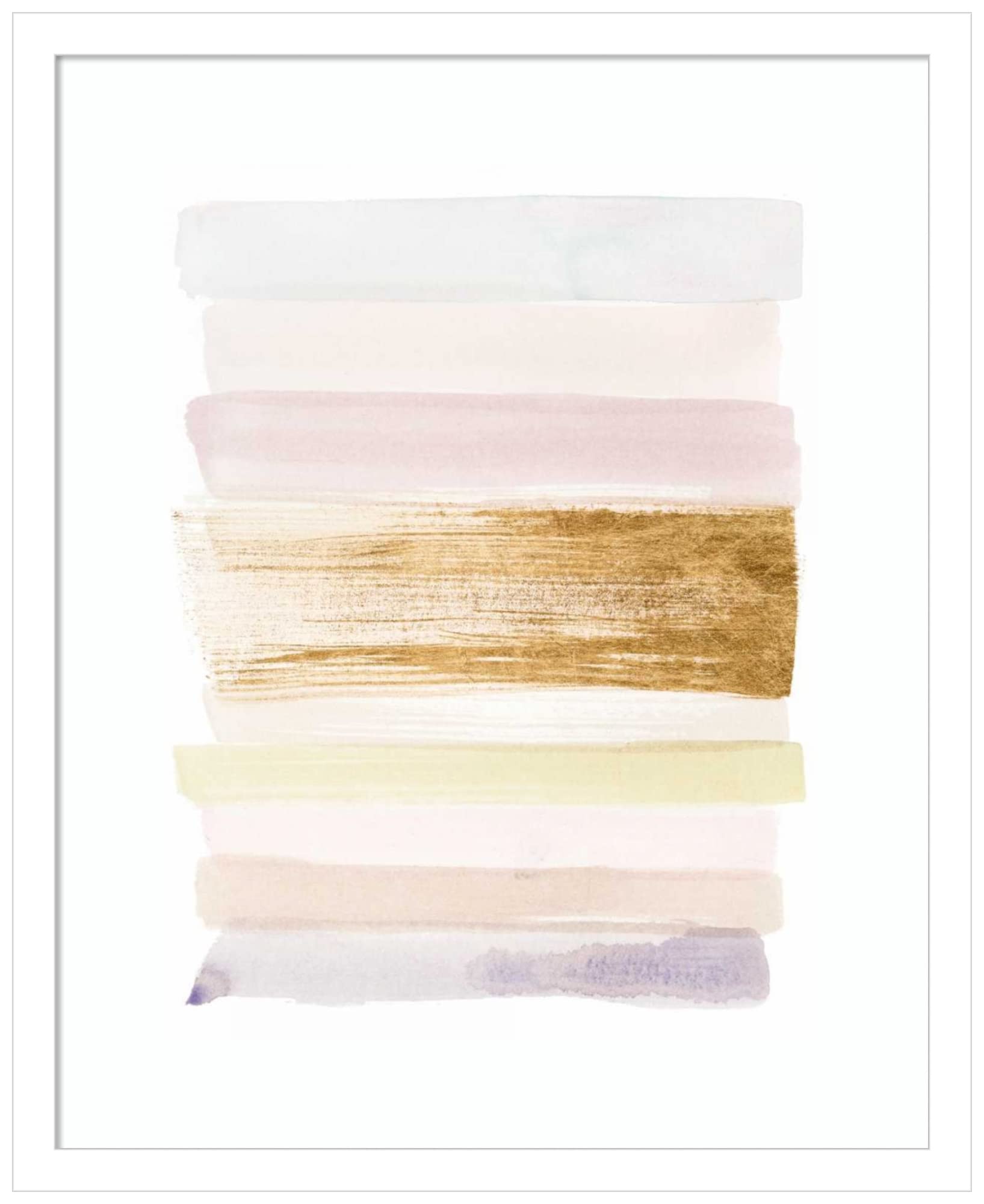 Amanti Art Framed Abstract Wall Art Print 21x17 - Pastel Sweep II by Grace Popp, Modern Contemporary Decor Painting for Living Room, Bedroom, Office | Home & Office Wall Decor, Housewarming Gift, Interior Design Accent