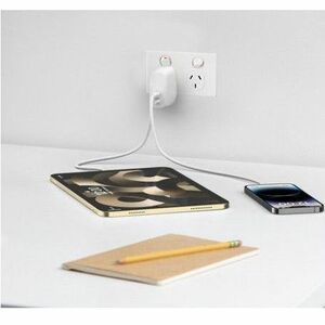 Belkin 60W Dual USB C PD Wall Charger with PPS - Fast Charging for iPhone (0-50% in 25 mins) - Perfect for Home, Office & Travel Charging Needs