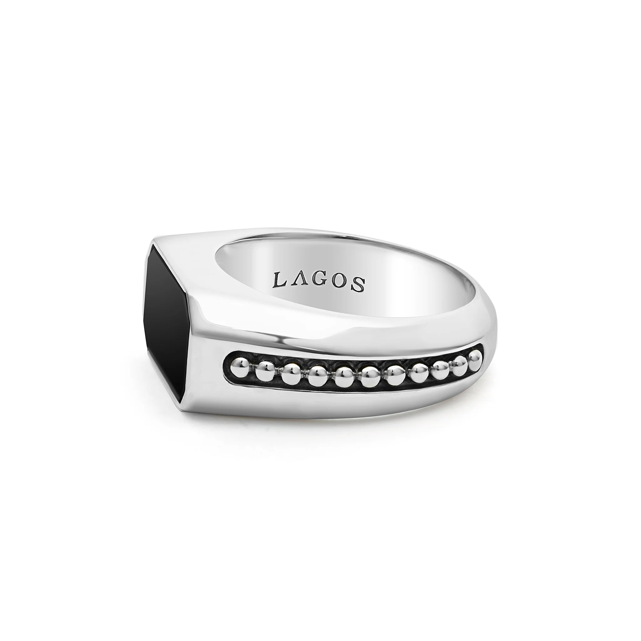 Onyx Octagon Ring for Women - Elegant Black Onyx Stone Jewelry - Perfect for Weddings, Parties & Everyday Wear