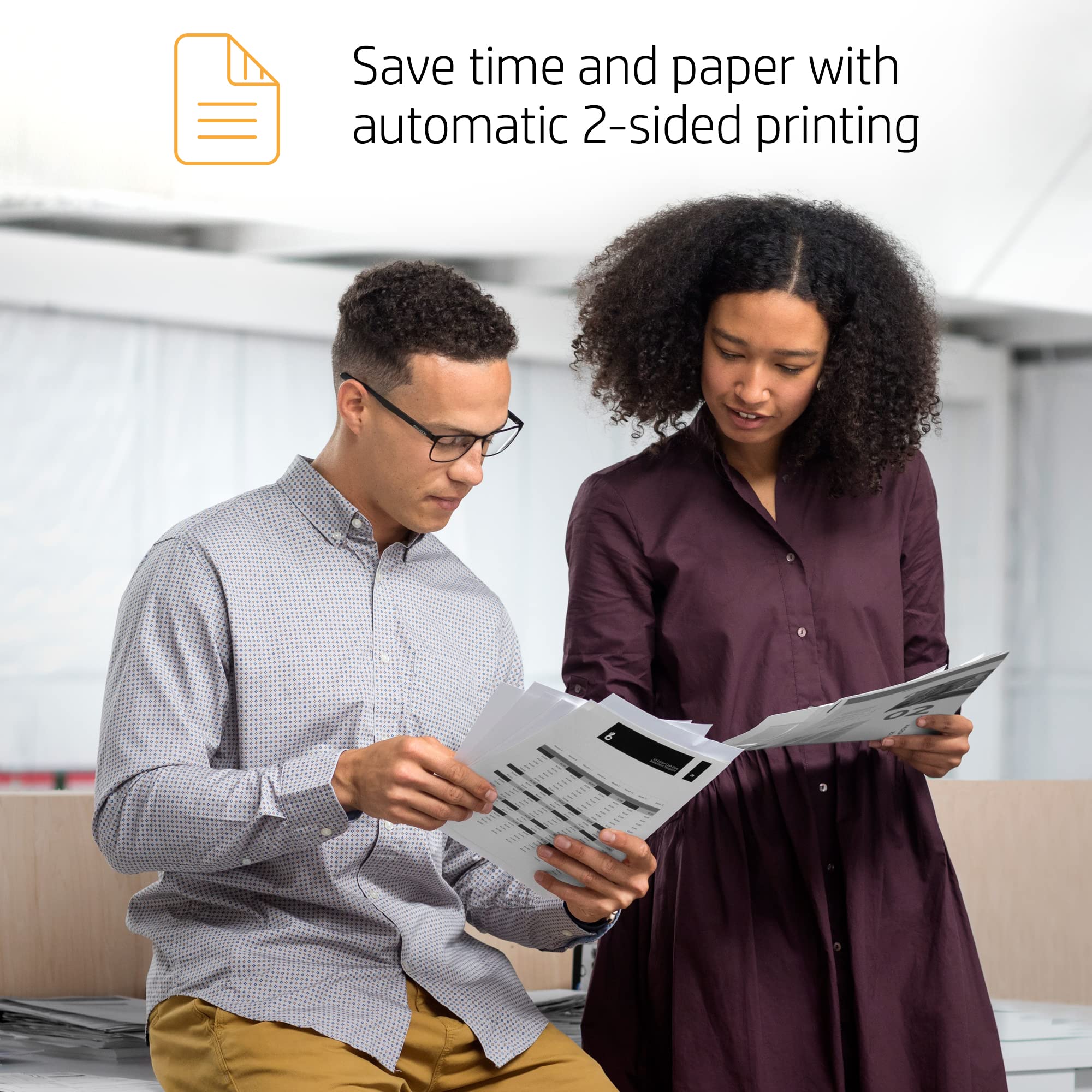 HP LaserJet Pro 3001dw Wireless Monochrome Laser Printer - Fast Printing, Duplex Scanning | Refurbished | Ideal for Home Office & Small Business Printing Needs
