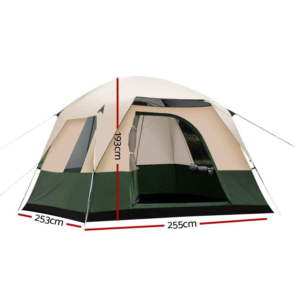 Weisshorn 4-Person Family Camping Tent - Lightweight Waterproof Hiking & Beach Tent for Outdoor Adventures - Perfect for Camping, Backpacking, and Beach Trips