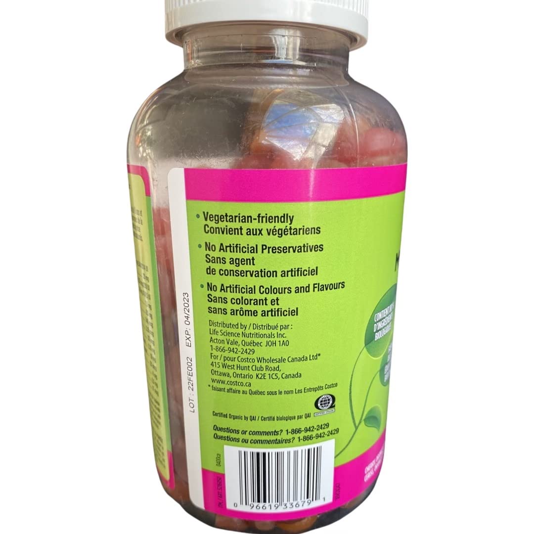 Kirkland Signature Adult Multi-Vitamin Gummies - 250 Count | Daily Immune Support & Energy Boost | Delicious Berry Flavored Supplement for Men & Women | Perfect for Busy Lifestyles & On-the-Go Nutrition