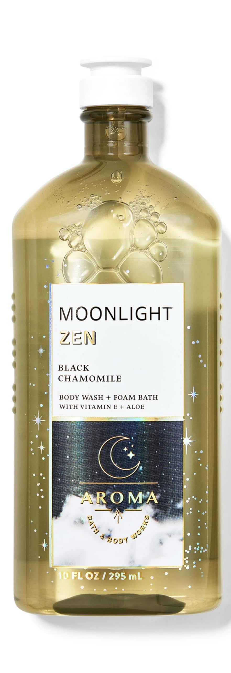 Bath & Body Works Sleep Black Chamomile Body Wash & Foam Bath Set with Hydrating Body Lotion & Cream - Moonlight Zen Aromatherapy for Relaxation & Better Sleep