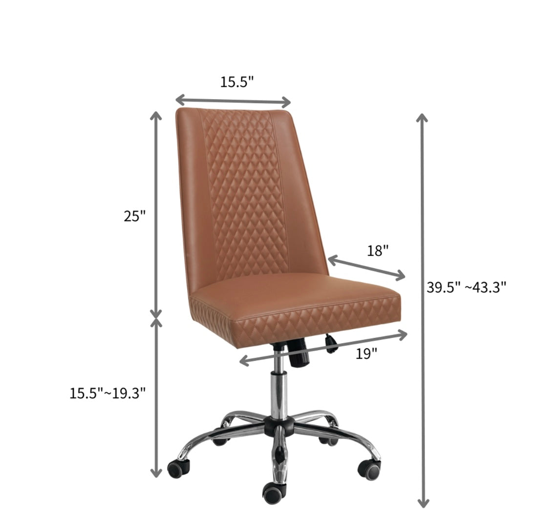 Ergonomic Estelle Customer Chair & Adjustable Technician Stool Set for Salon, Spa, and Beauty Clinics - Comfortable Seating Solution for Hair Stylists, Nail Technicians & Clients