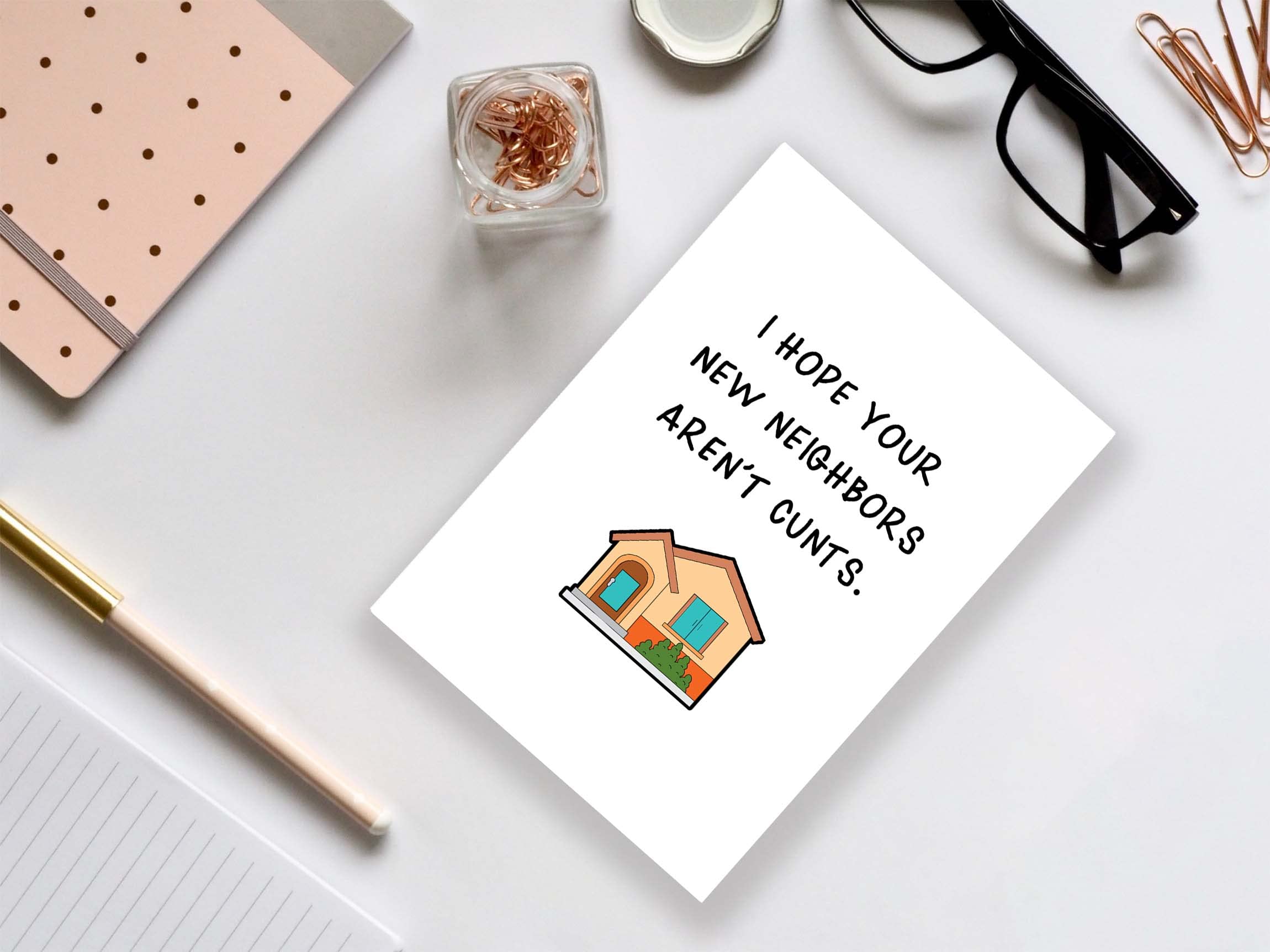 Funny Housewarming Card - Humorous Moving & New Home Greeting Card with Jokes - Perfect for Housewarming Parties & Congratulations Gifts