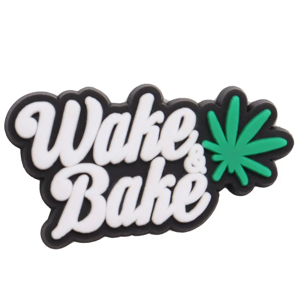 24Pcs PVC Shoe Charms for Clogs & Slippers - Tanker, Weed Life, Hand, Woman, Love Lips, Money & Coffee Designs - Fun Shoe Accessories for Women & Girls - Perfect for DIY Decor, Parties & Gifts
