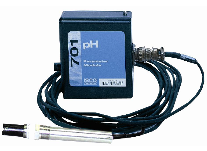 ISCO 701 pH and Temperature Monitoring Module - Water Quality Testing for Aquariums, Pools, and Hydroponics | High Precision Sensor for Lab & Industrial Use