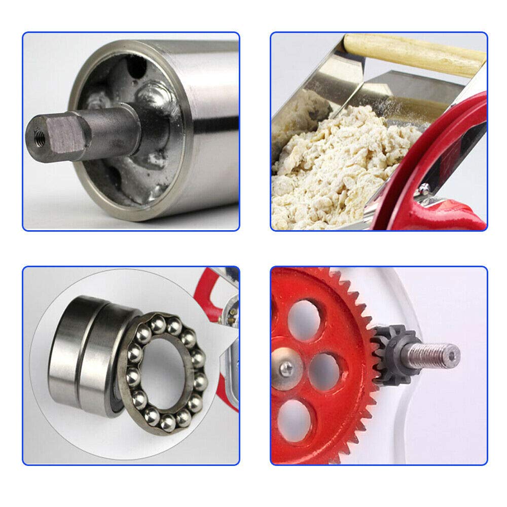 Commercial Pasta Roller Machine - Adjustable Thickness Hand Crank Noodle Maker for Homemade Spaghetti, Fettuccine, Lasagna & Dumpling Dough | Perfect for Italian Restaurants, Home Kitchens & Culinary Schools