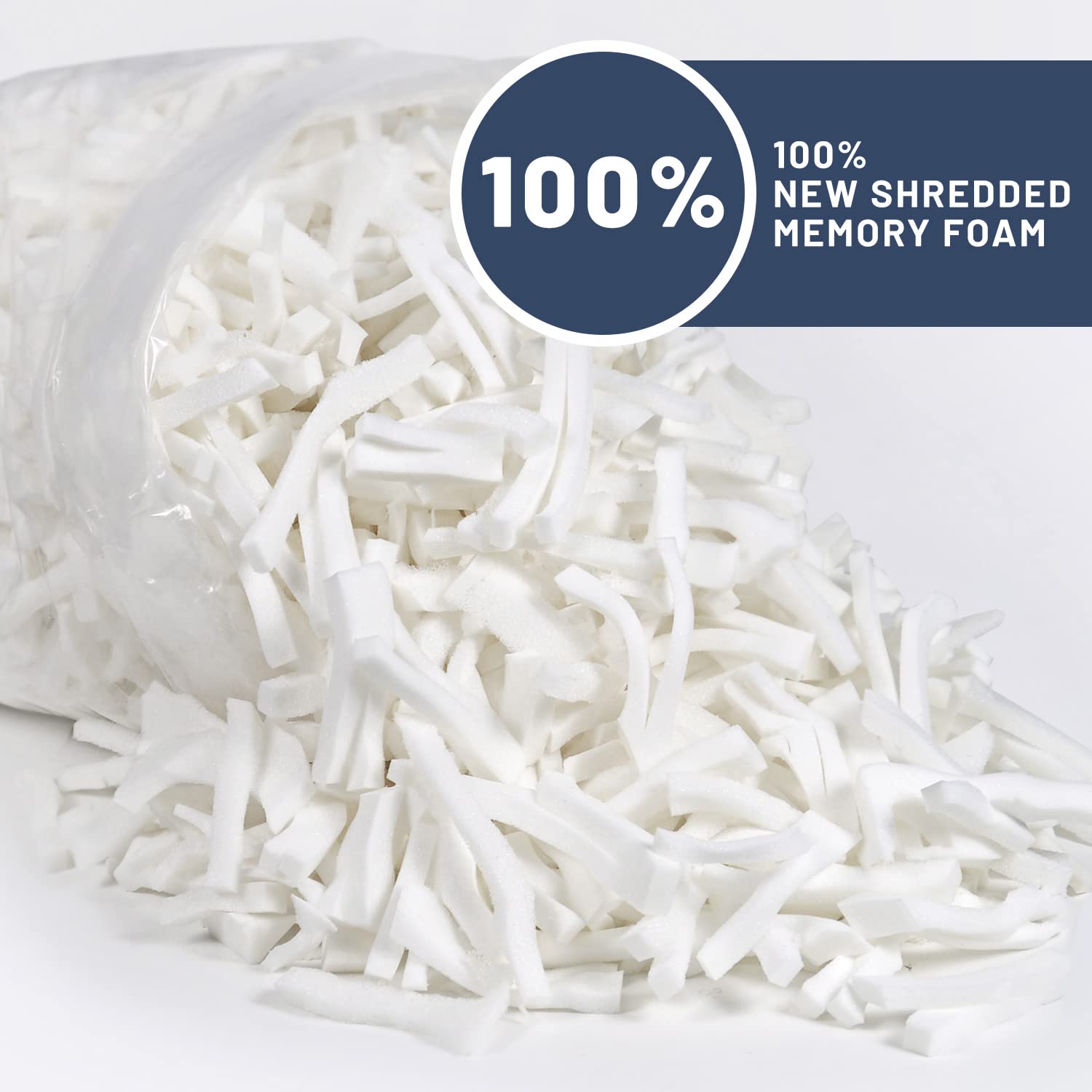 Premium 5 lbs Memory Foam Filler - Odorless Stuffing for Bean Bags, Couches, Pillows - Perfect for Home Comfort, DIY Projects & Furniture Refilling