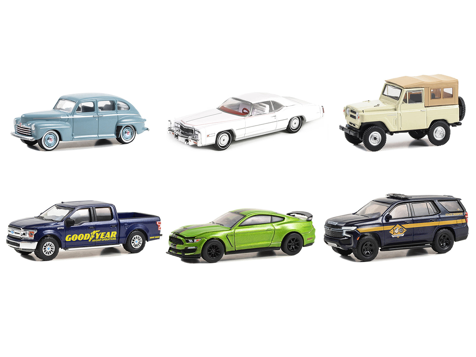 Greenlight 1/64 Scale Diecast Model Cars - 6-Piece Anniversary Collection Set | Perfect for Collectors, Gifts, and Display