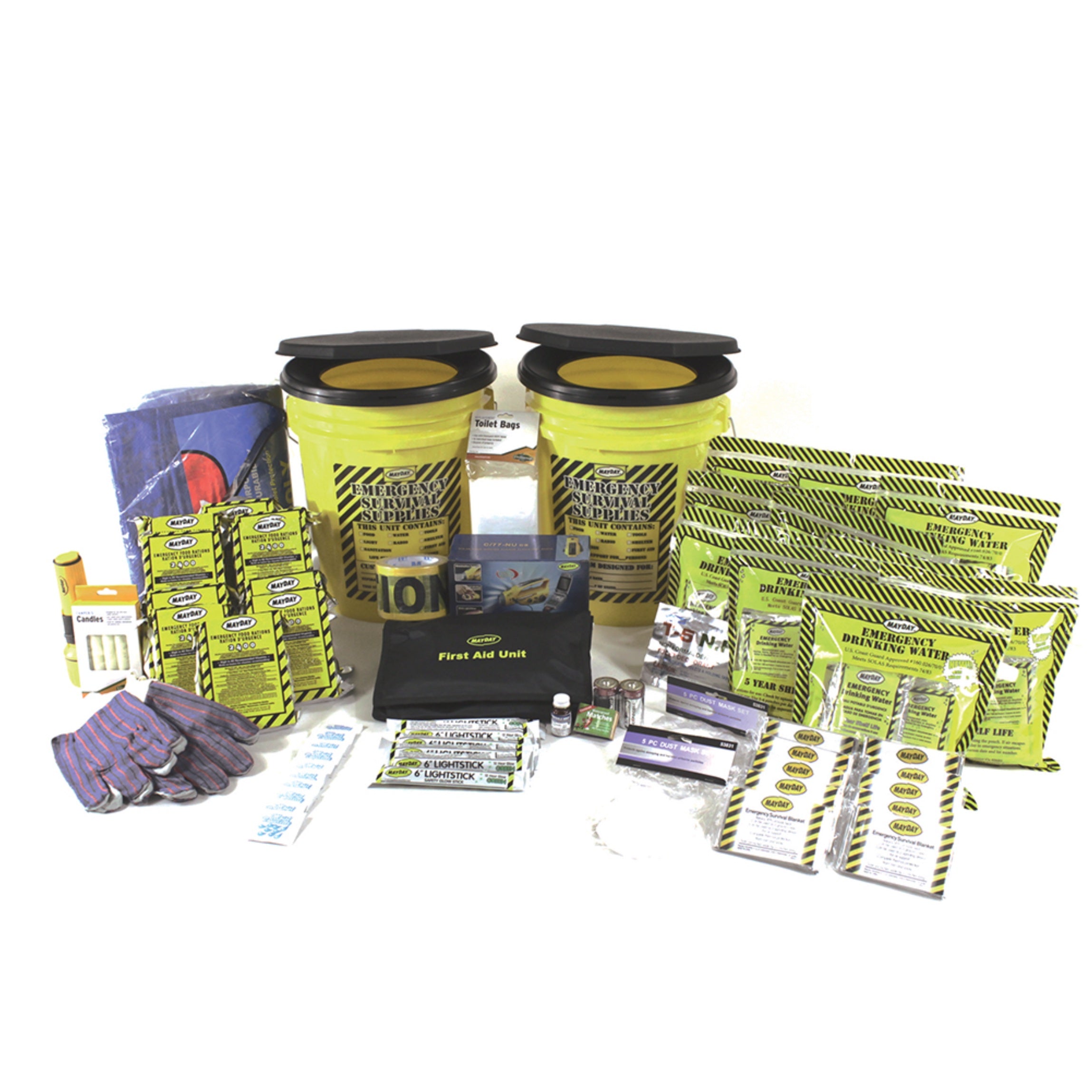 Premium 10-Person Office Emergency Kit - First Aid, Survival & Safety Supplies for Workplace Disasters & Emergencies | Ideal for Offices, Schools & Corporate Safety Preparedness