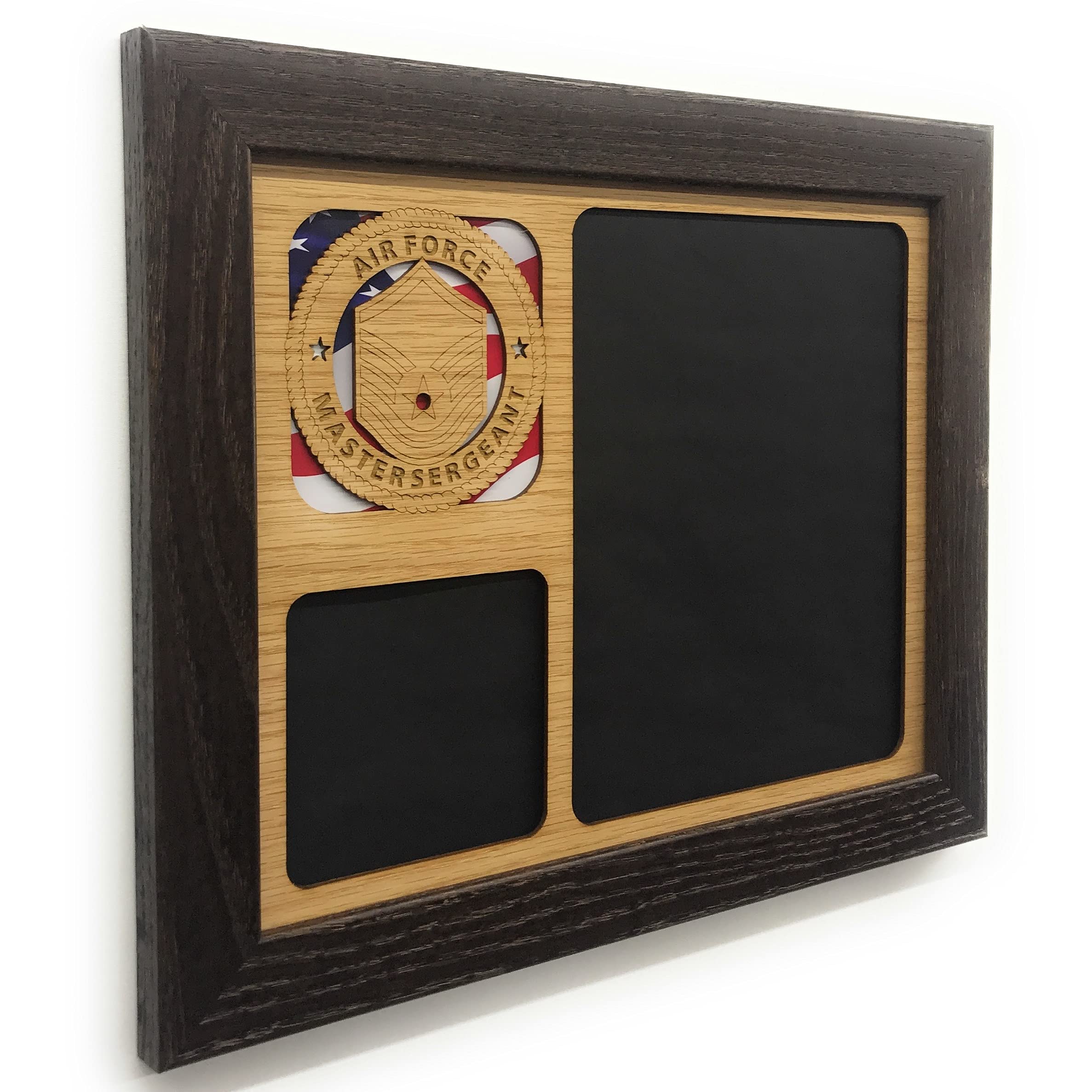 US Air Force Picture Frame 11x14 - Cherry Wood Military Display for Home, Office & Gifts | Perfect for Veterans, Military Families & Patriotic Decor