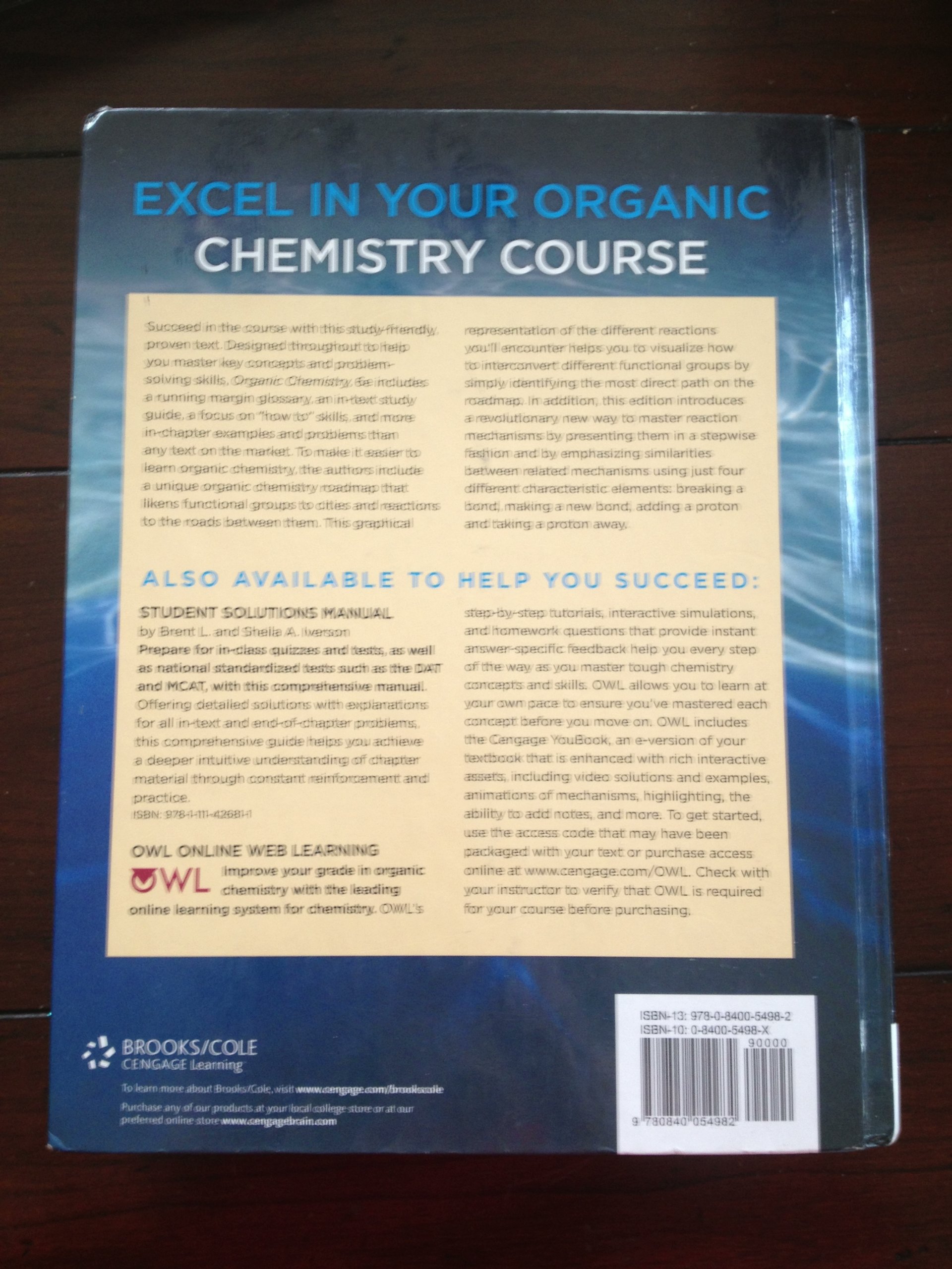 Organic Chemistry Textbook by William H. Brown & Lawrence S. Brown - Comprehensive Guide for College Students, Science Majors & Self-Study | Perfect for Classroom Learning, Exam Prep & Research Reference