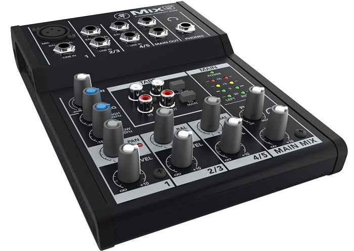 Mackie Mix5 5-Channel Compact Audio Mixer - Perfect for Home Studios, Podcasting & Live Performances