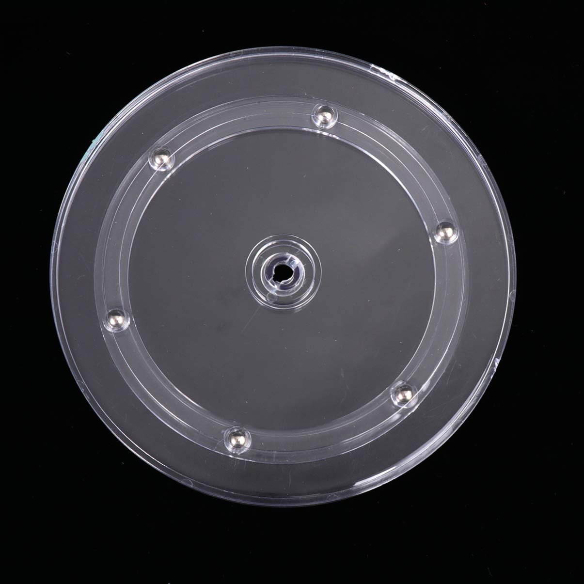 DOITOOL 7-Inch Acrylic Cake Turntable - Revolving Cake Stand for Baking, Decorating & Pastry Making - Durable Rotating Cake Decorating Stand for Home Bakers & Professional Chefs (Perfect for Birthday Cakes, Wedding Cakes & Dessert Presentation)