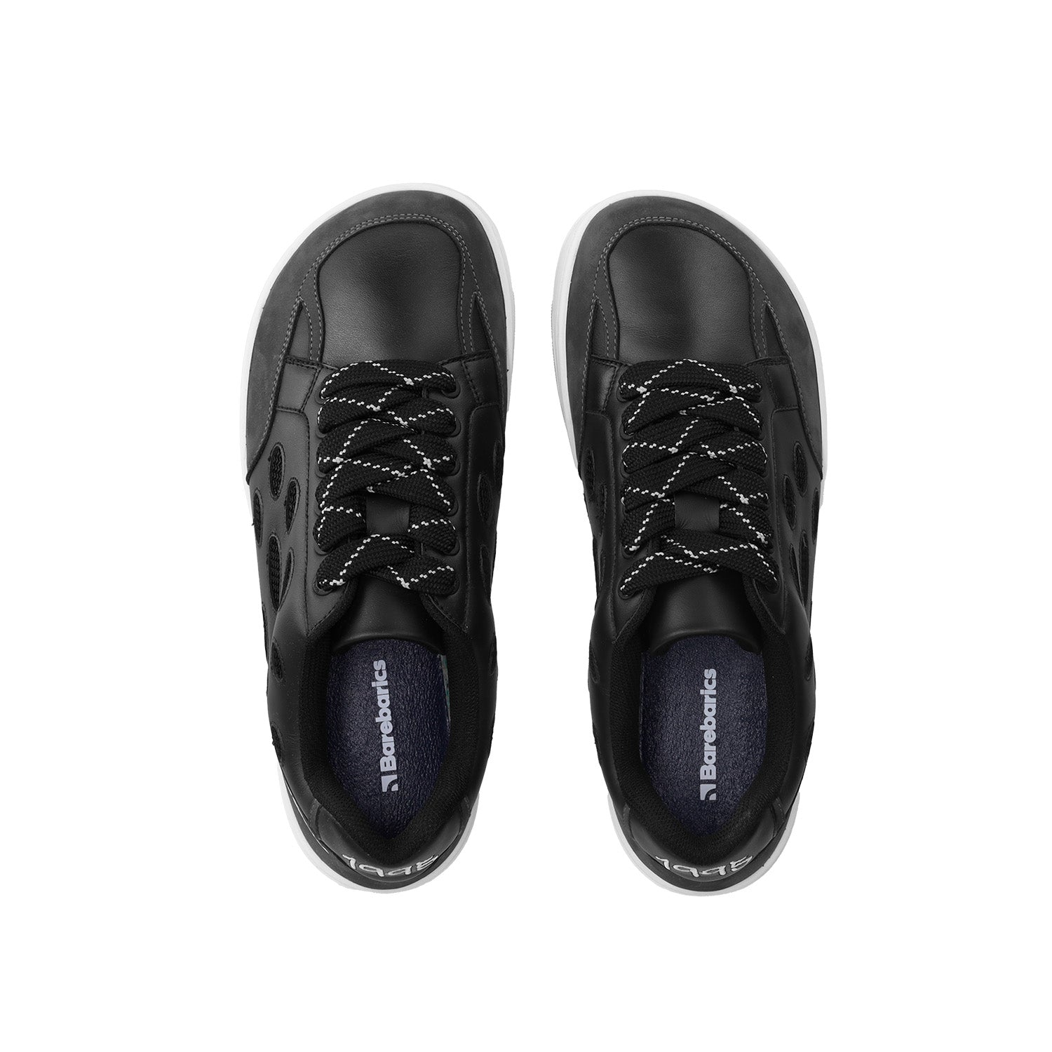 Barefoot Sneakers for Women & Men - Barebarics Fusion Minimalist Shoes in Black & White | Lightweight & Flexible for Running, Walking & Gym Workouts [CLEARANCE]