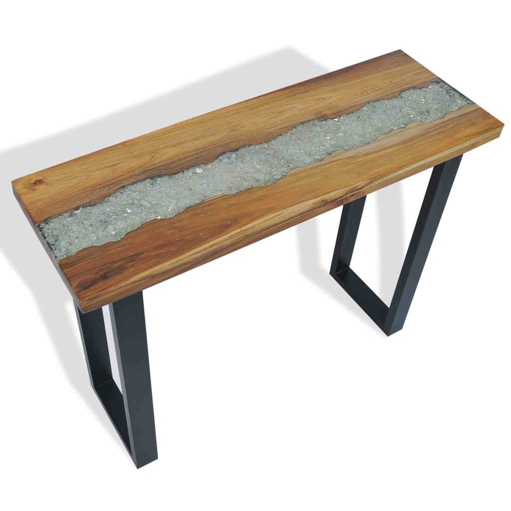 Industrial Narrow Console Table - Rustic Entryway & Hallway Sofa Table with Bar Height - Perfect for Small Spaces, Living Room Decor & Apartment Entryways