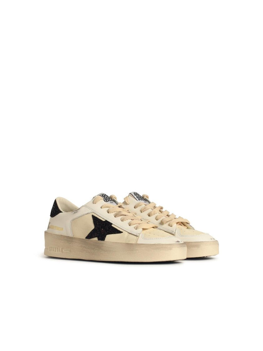 Stardan White Leather Sneakers for Women - Comfortable Casual Shoes for Walking, Running & Everyday Wear | Perfect for Work, Travel & Outfits