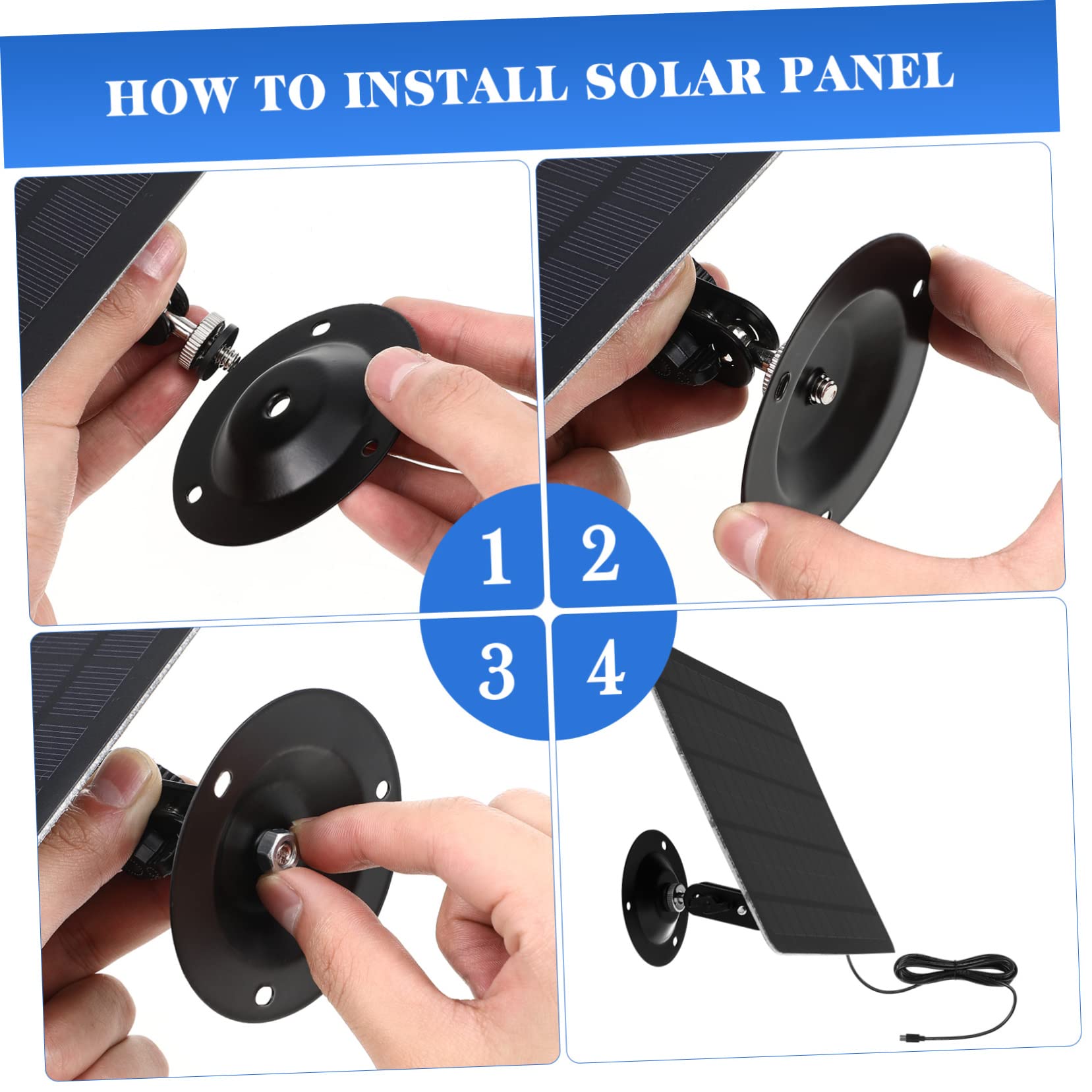 20W Monocrystalline Solar Panel - Portable Solar Charger for Outdoor Cameras, Security Devices & USB Power - Perfect for Camping, Hiking & Emergency Power Supply