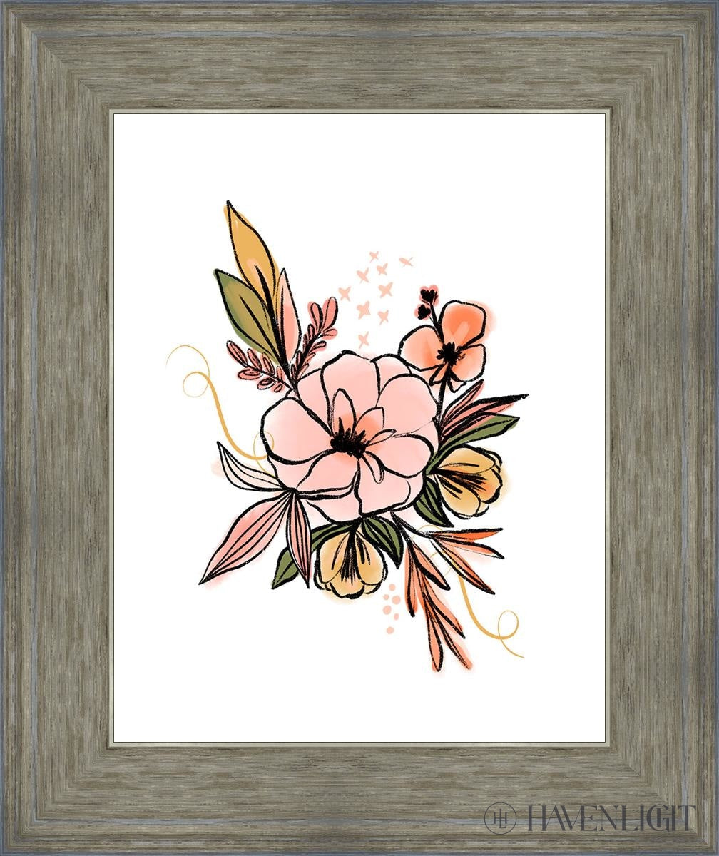Flowers 1 By Rhonna Farrer - Beautiful Floral Art Print for Home Decor, Wall Art & Gift Ideas - Perfect for Living Room, Bedroom & Office Decorations