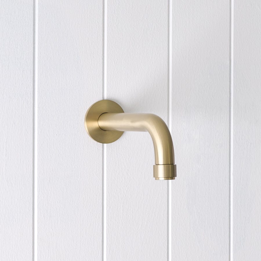 Melbourne Wall Spout Warm Brushed Nickel - Modern Bathroom Faucet for Sink, Vanity & Powder Room Installation