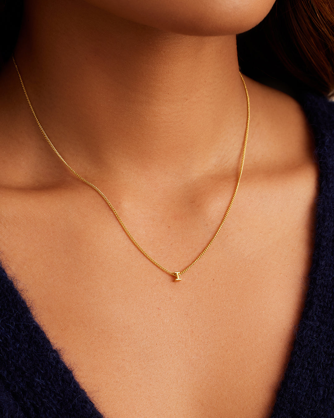 Wilder Mini Alphabet Necklace - Personalized Initial Pendant Jewelry for Women | Perfect Gift for Birthday, Anniversary & Everyday Wear