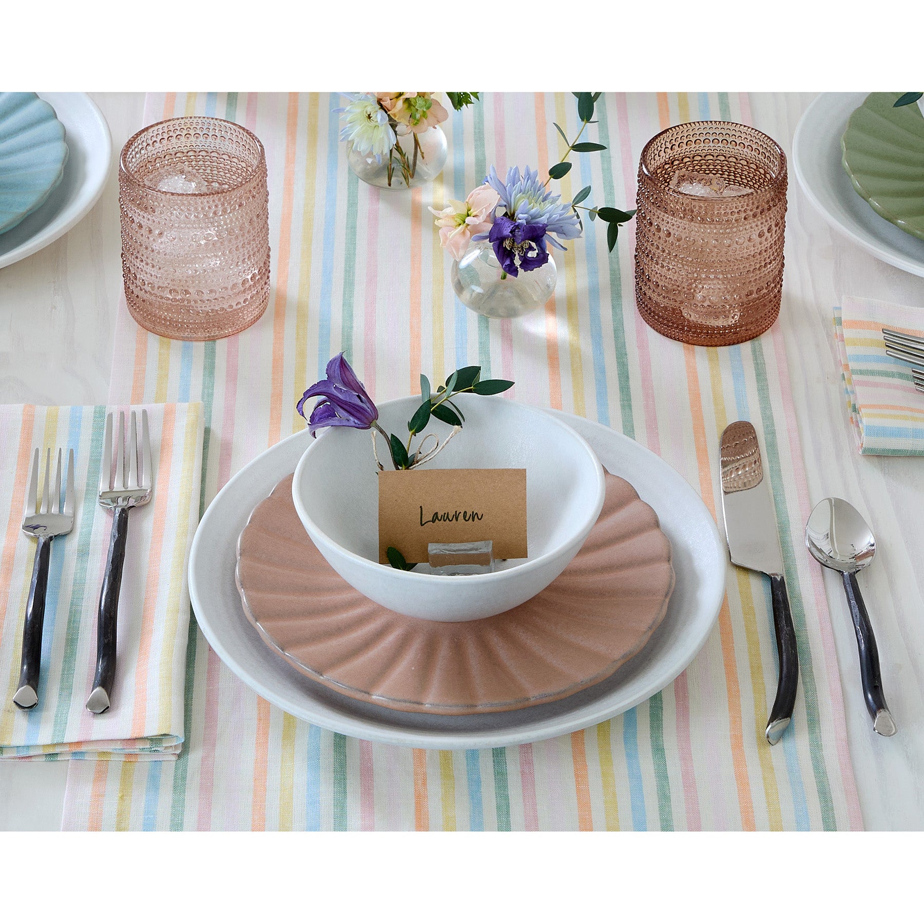 Elegant Julia Table Runner - Premium Linen Dining Table Decor for Weddings, Holidays & Home Decor - Perfect for Farmhouse, Rustic & Modern Dining Settings