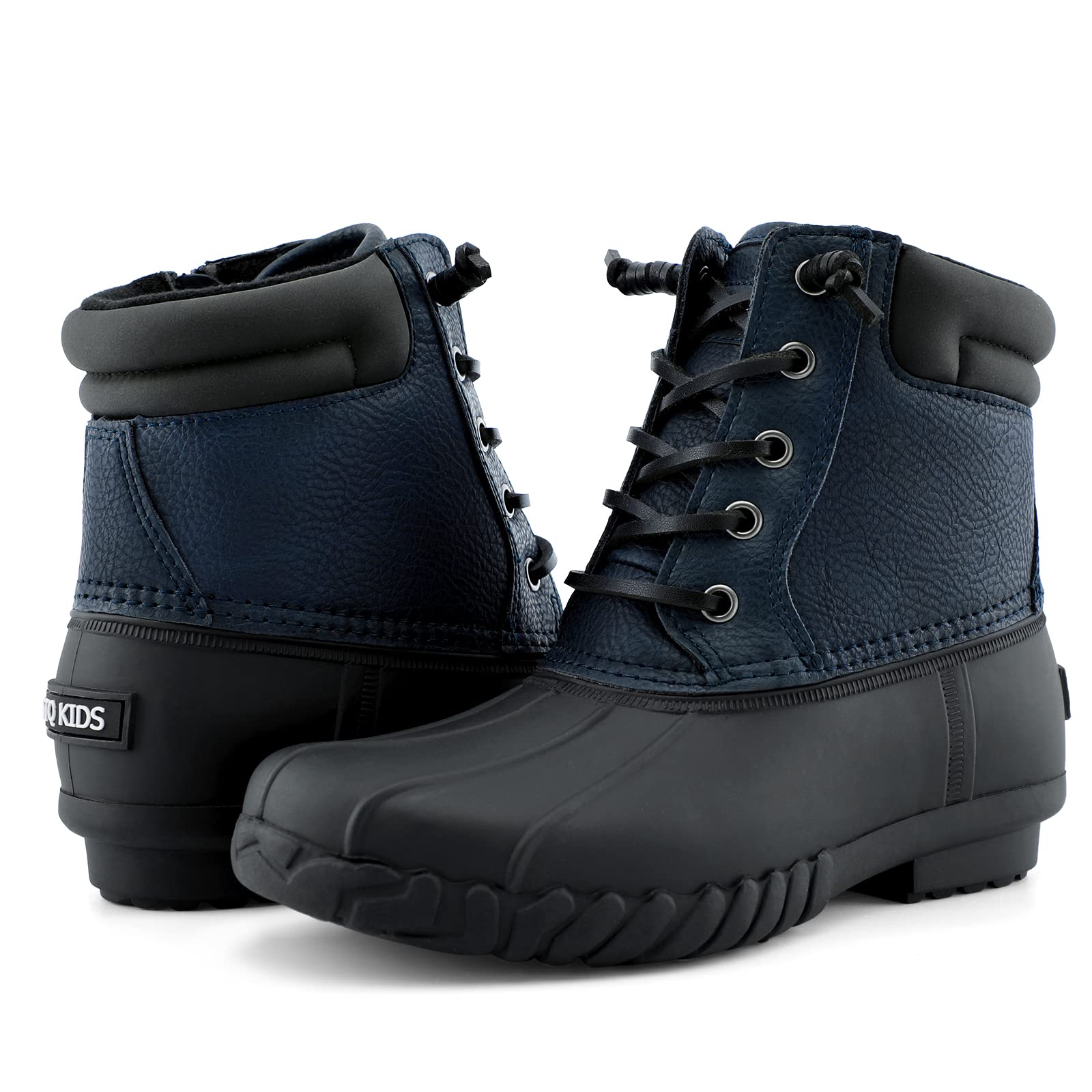 STQ Boys' Waterproof Duck Boots for Kids - Insulated Winter Snow Boots for Cold Weather (Toddler/Little/Big Kid) | Perfect for Snow Play, Hiking & Outdoor Adventures