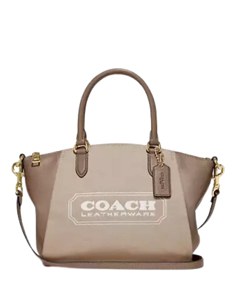 Coach Elise Satchel with Signature Badge - Stylish Leather Shoulder Bag for Women | Perfect for Work, Travel & Everyday Use